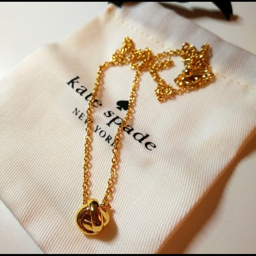 ❌SOLD❌ NEW Kate Spade gold knot necklace
